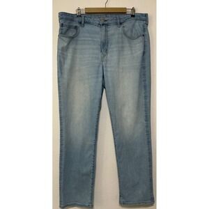 American Eagle Men Airflex+ Jeans Size 40x32 Lightwash Straight Leg Casual